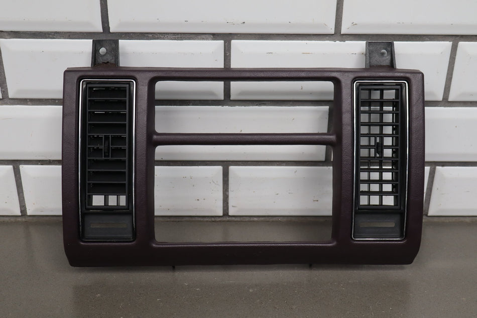 1993-1996 Cadillac Fleetwood Radio Bezel Bordeaux Red