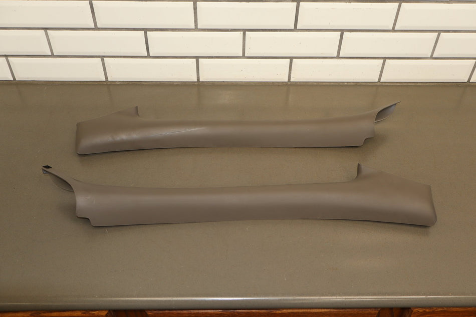 99-04 Ford Mustang Convertible Interior A Pillar Trim Pair LH RH Dark Parchment
