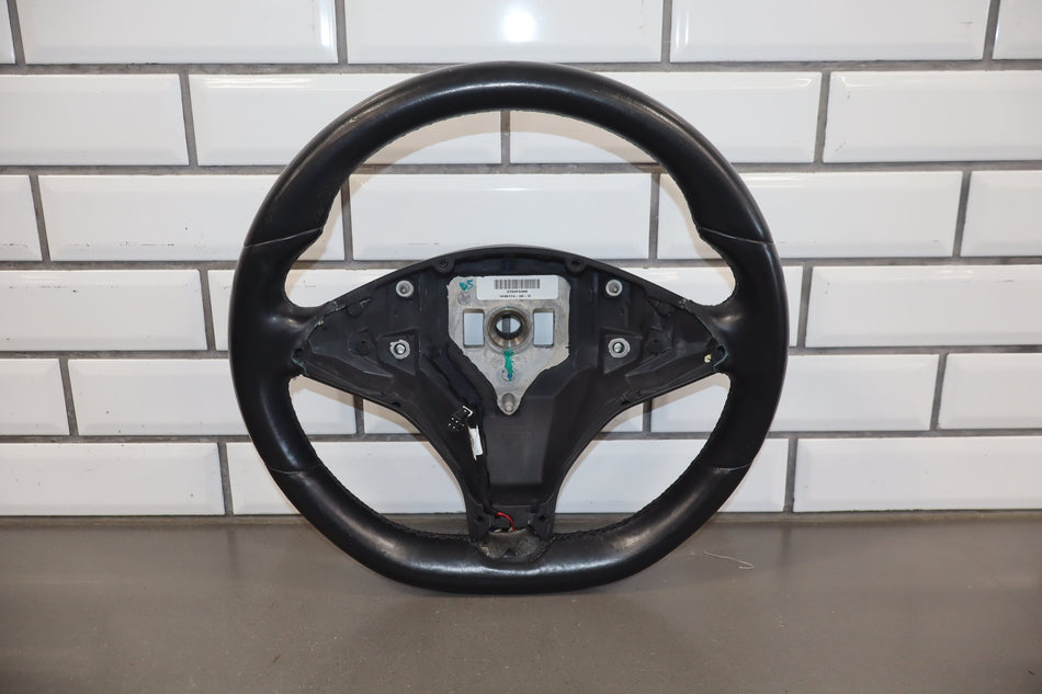 2012-2021 OEM Tesla Model X S Driver Heated Leather Steering Wheel Black