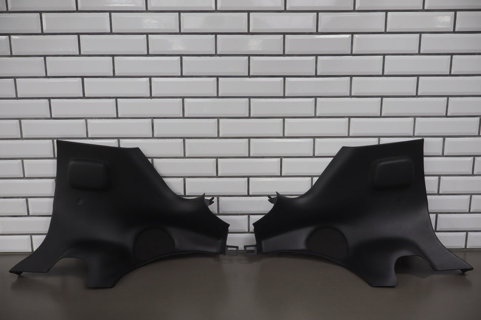 2003 Chevrolet Corvette C5 Z06 Black Rear Pair - C Pillar Trim Speaker Cover