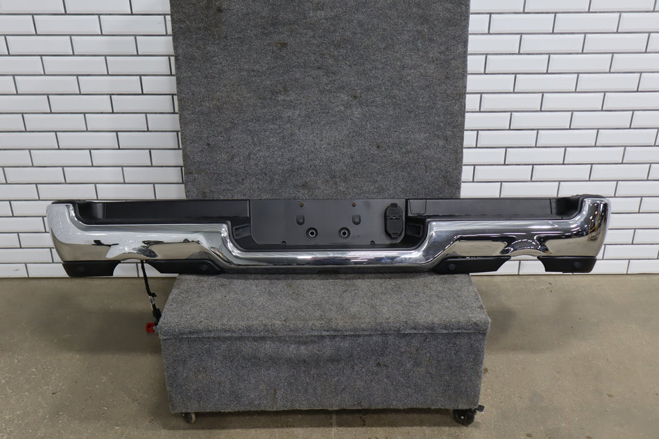 19-24 Ram 1500 (DT) Complete Rear Bumper Chrome Dual Exhaust