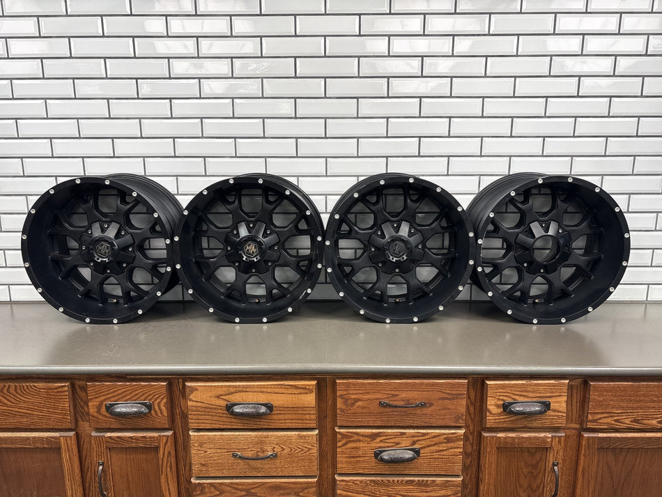 Mayhem Warrior 20x10 Wheel Set of 4 (8x6.5) Light Rash