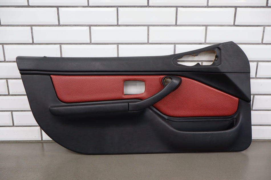 1995-2002 BMW Z3 Pair - Door Trim Panels Deep Red | Leather