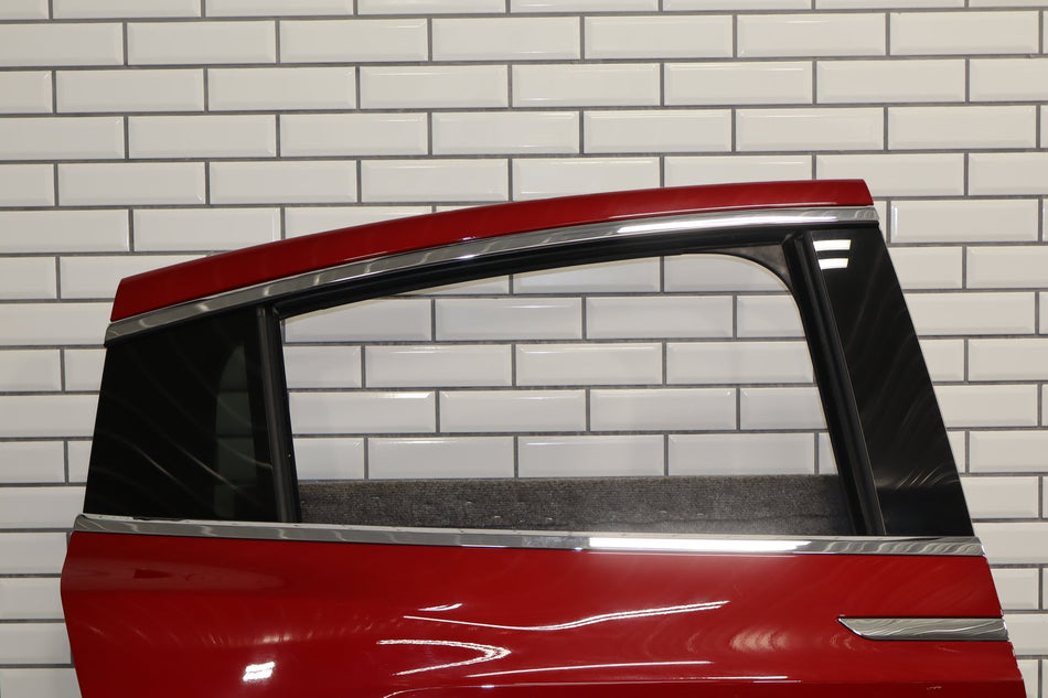 2016-2024 Tesla Model X Rear Right Falcon Door Panel Red PPMR
