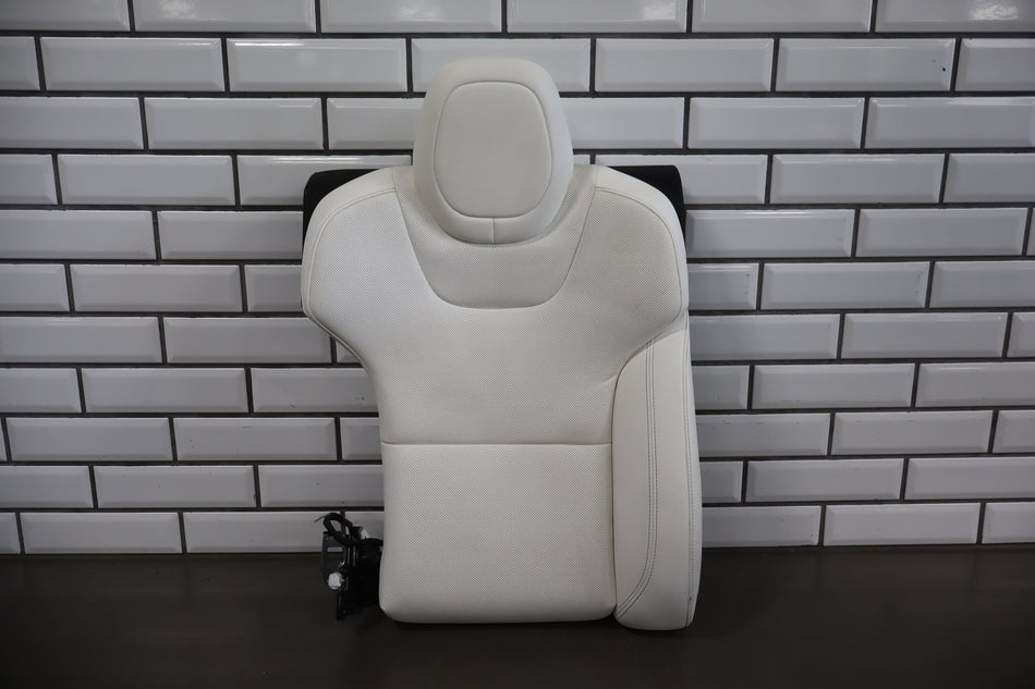 2022-2026 Tesla Model S Right Rear Leather Seat Back Upper White