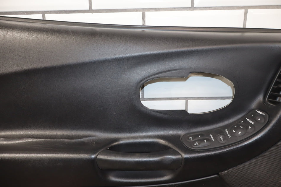 1997-2004 Chevrolet Corvette C5 Left Front Door Trim Panel Black