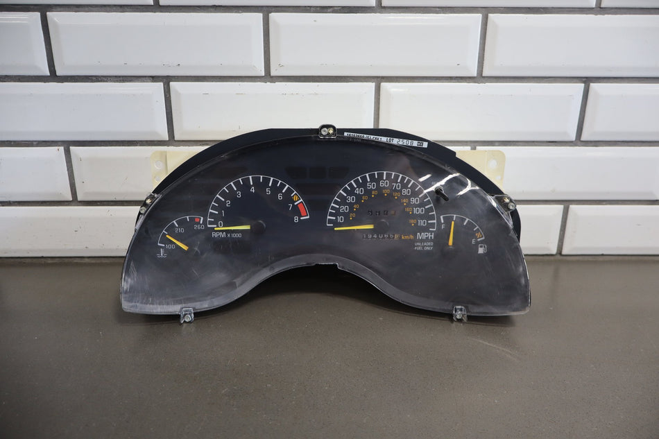 94-96 Pontiac Grand Prix Cluster 110 Mph 194065 Miles