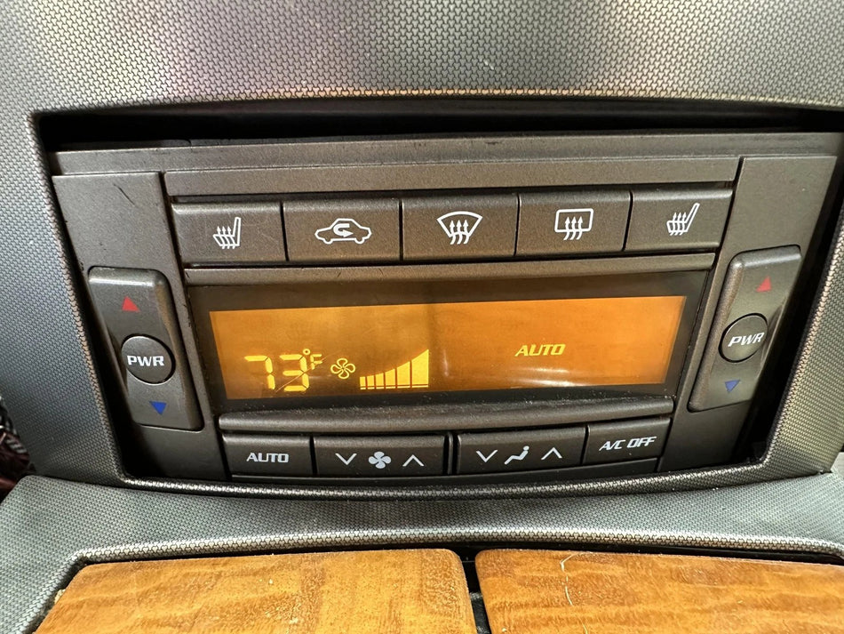 2005 Cadillac XLR- Heater/AC Controls