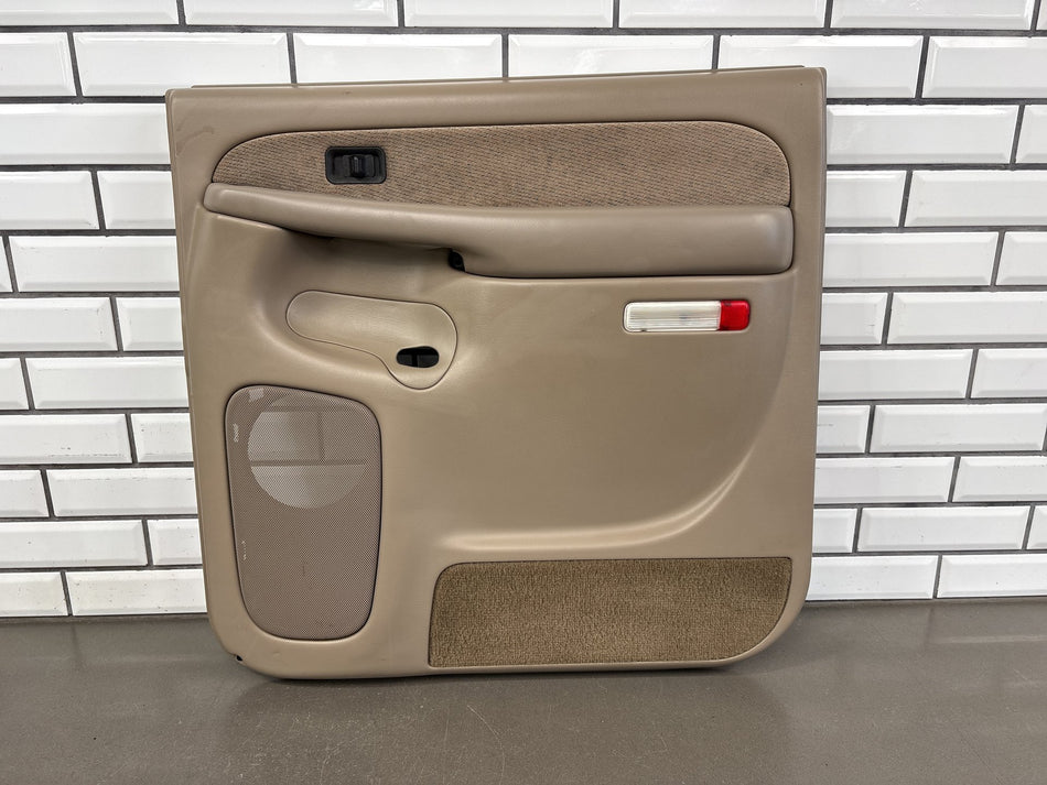 2002 GMC Sierra 2500 Right Rear Door Trim Panel Neutral 52D