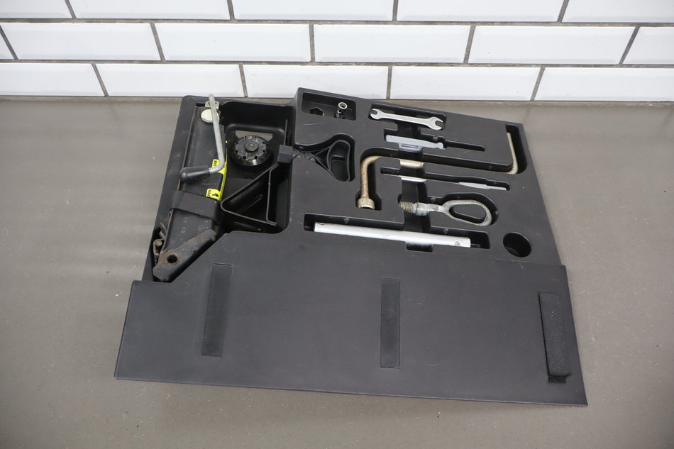 96-02 BMW Z3 Roadster Spare Tire Jack Tool Trunk Lug Wrench Tow Hook Set OEM