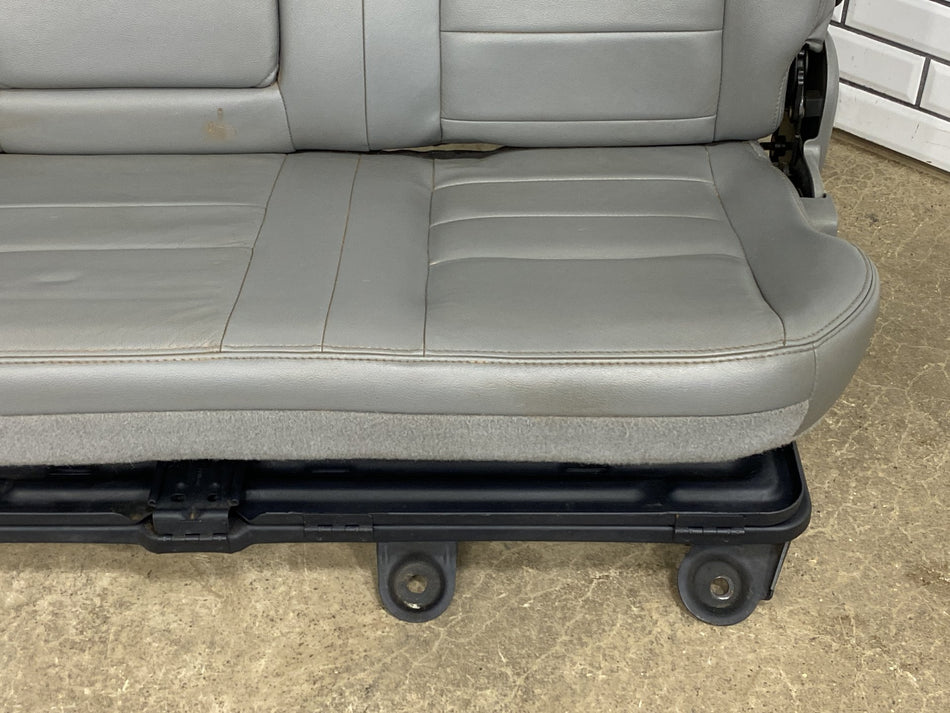 05-07 Ford F250 F350 Super Duty Lariat Crew Cab Seats Set Gray Leather Power