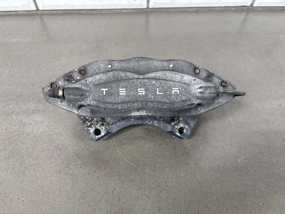 12-20 OEM Tesla Model S X Rear Left Driver Side Brake Caliper Brembo 4 Piston
