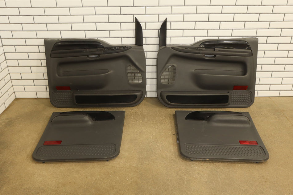 2003-2007 Ford F-250 Super Duty Harley-Davidson Black 1B Door Panels Set of 4