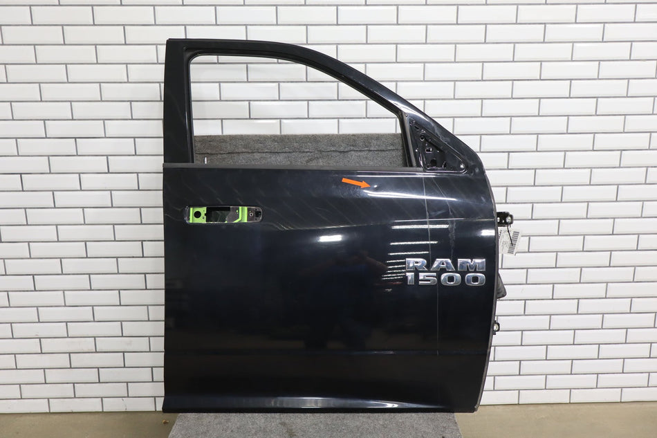 09-18 Ram 1500/2500/3500 Right RH Front Door Crew/Quad Cab Black PX8