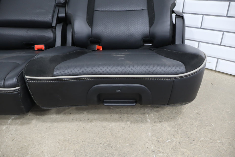 19-24 Ram 1500 (DT) Crew Laramie Rear Seat Leather (Black X9)