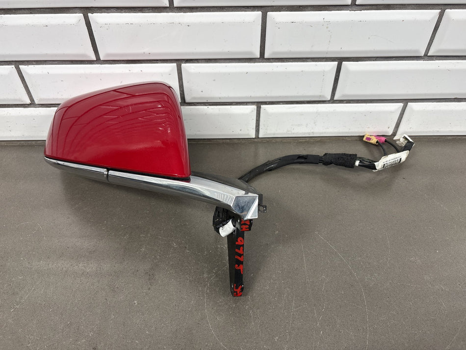 16-20 Tesla Model X Right Exterior Rear View Door Mirror Red PPMR