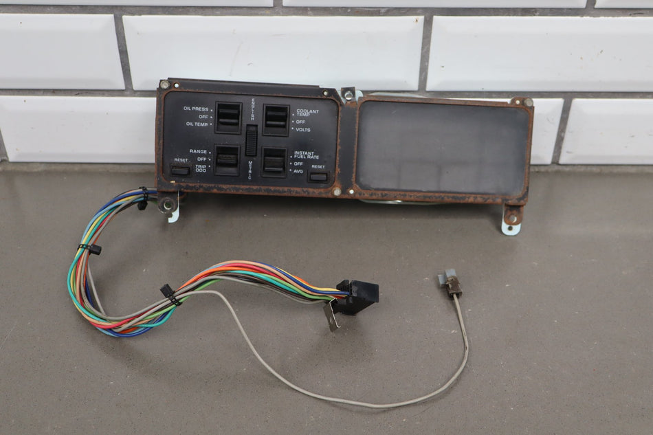 1988-1990 Chevrolet Corvette C4 - Dash Information Screen