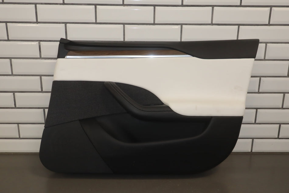 2022 Tesla Model S Plaid Right Front Interior Trim Panel Cream uwt