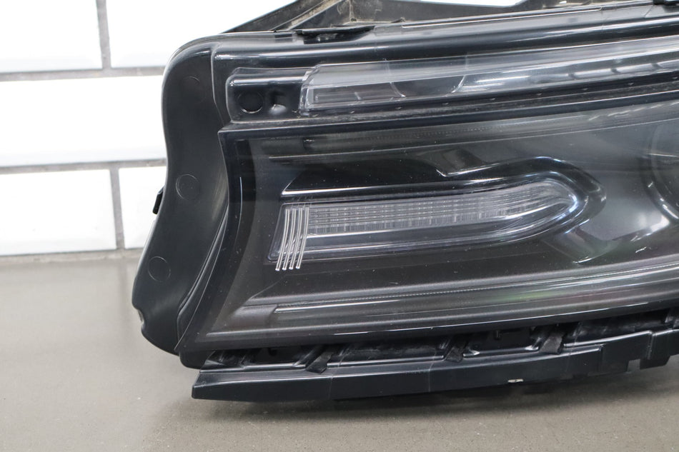 15-21 Dodge Charger LH Driver Xenon HID Headlight Black Housing OEM