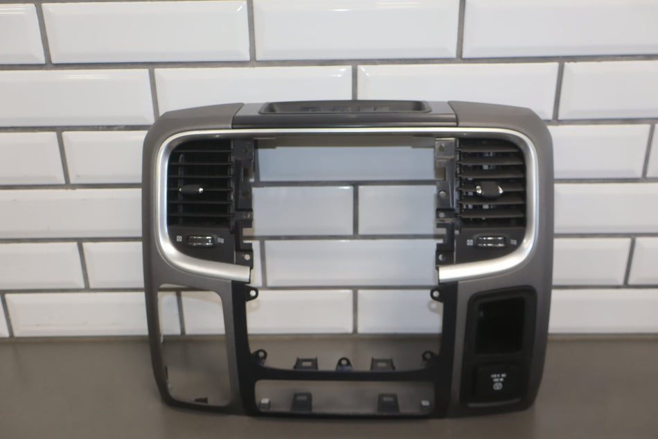 2017 Ram 2500 Power Wagon Radio Bezel with Lower Trim Bench Seat OEM