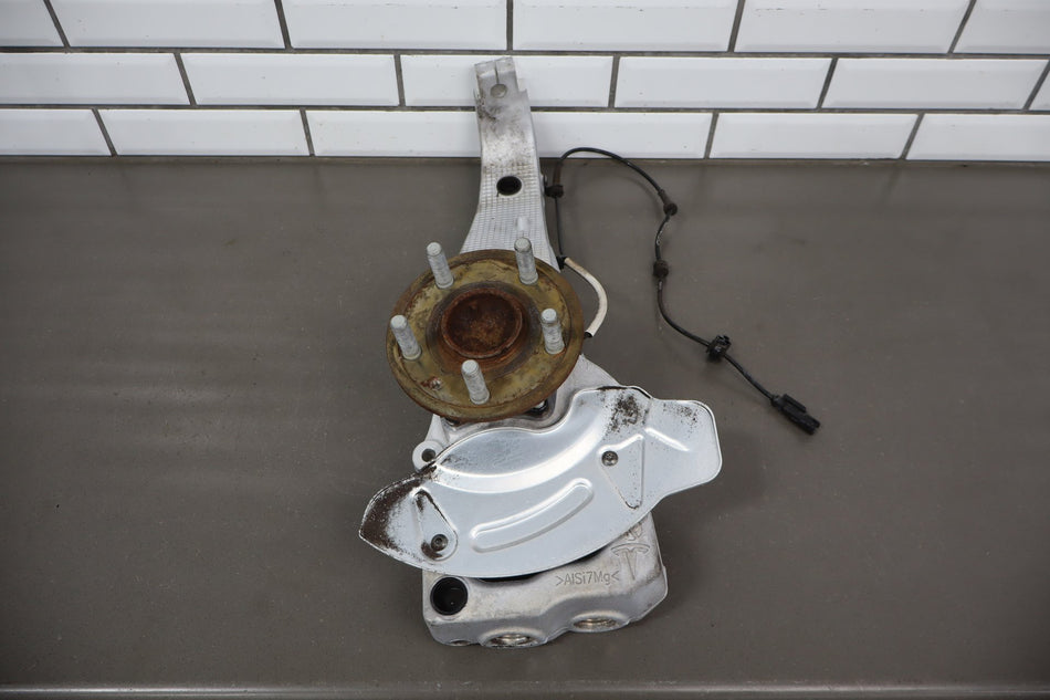 12-16 Tesla Model S RWD Passenger Right Front Spindle Knuckle OEM