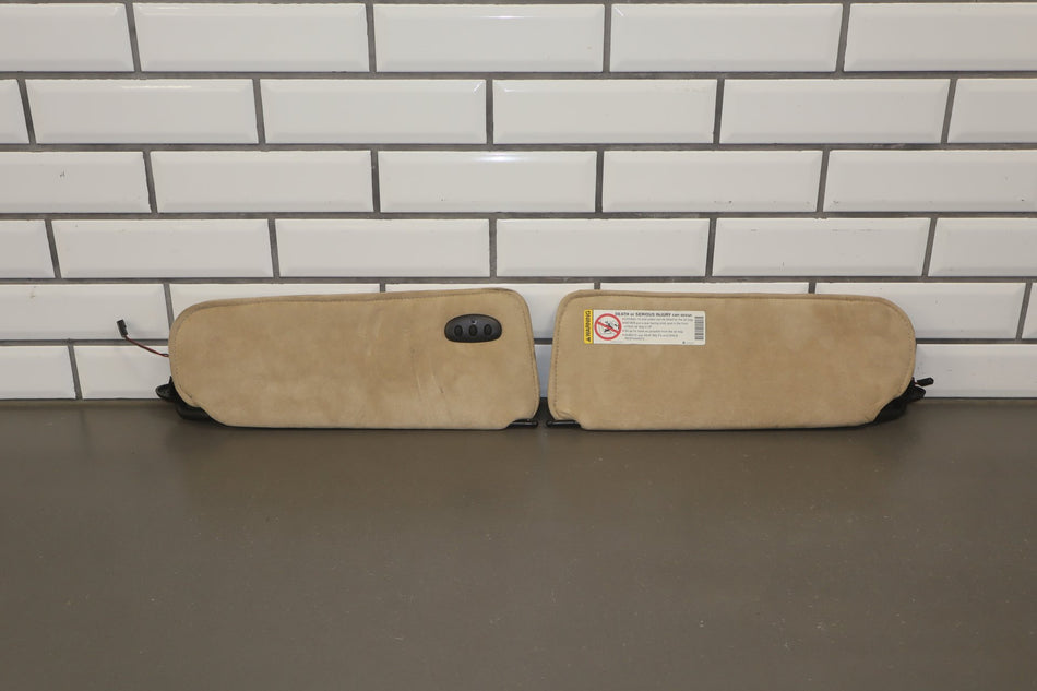 1997-2004 Chevrolet Corvette C5 Sun Visor Pair Black OEM
