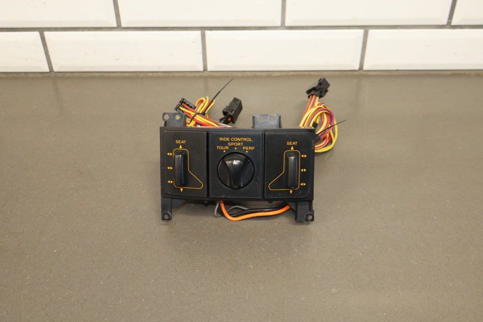 1991-1993 Corvette Console Mounted Power Seat Switch Orange Lettering