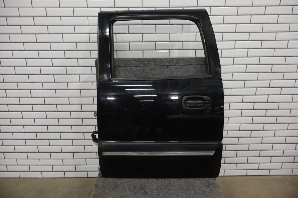 01-07 Chevy GMC Silverado Sierra Suburban GMT800 Crew Cab Left Rear Door Black 41