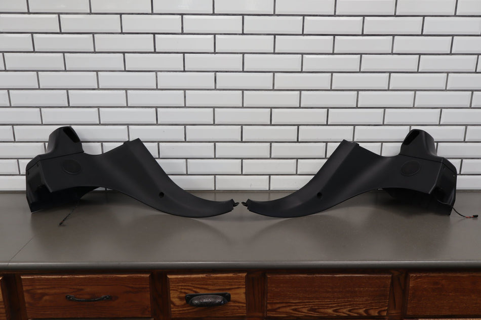 1996-2002 BMW Z3 Interior Pair B Pillar Seat Belt Trim OEM Black