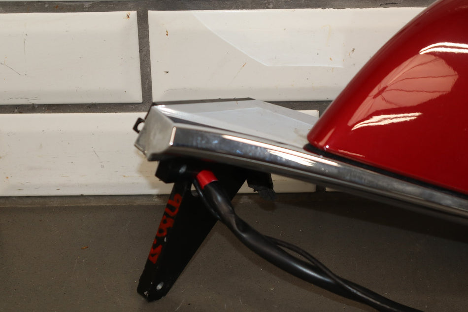 16-20 Tesla Model X Left Exterior Rear View Door Mirror Red PPMR
