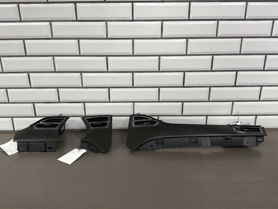2012-2015 Tesla Model S Dash/Console Trim Kit Carbon Fiber