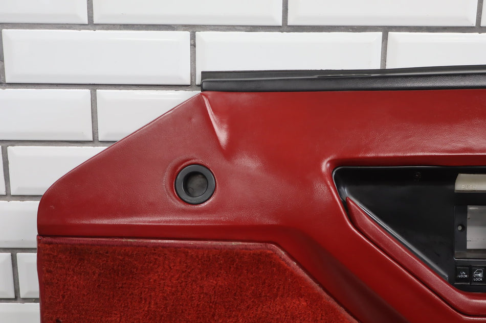 1984-1989 Chevrolet Corvette C4- Right Front Door Trim Panel Carmine