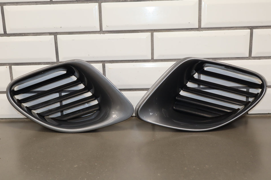97-04 Porsche Boxster 986 Radiator Air Duct Pair OEM Seal Gray Metallic