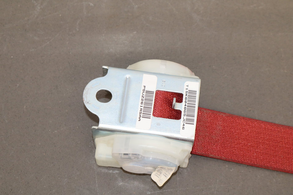 2015-23 Dodge Challenger Rear Center Seat Belt Ruby Red XC