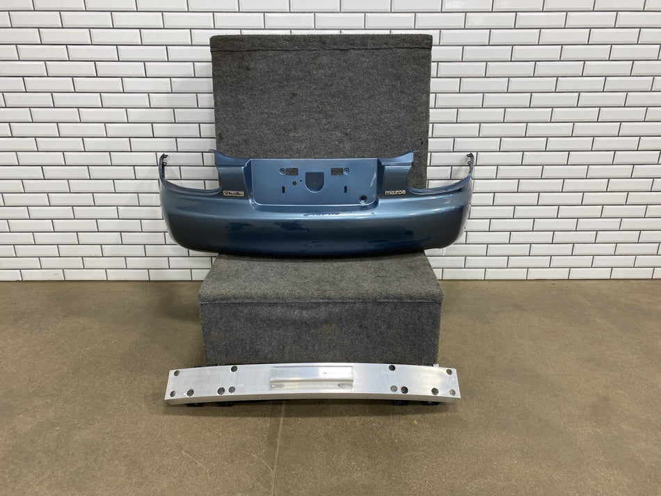 2004-2005 Mazda MX-5 Miata NB Rear Bumper Cover w/ Rebar Razor Blue 28P
