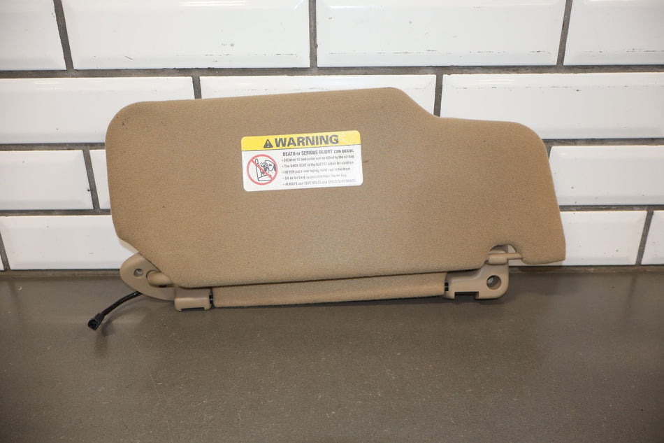2003-2011 Ford Crown Victoria LX Sun Visor Pair Left/Right Medium Parchment lh