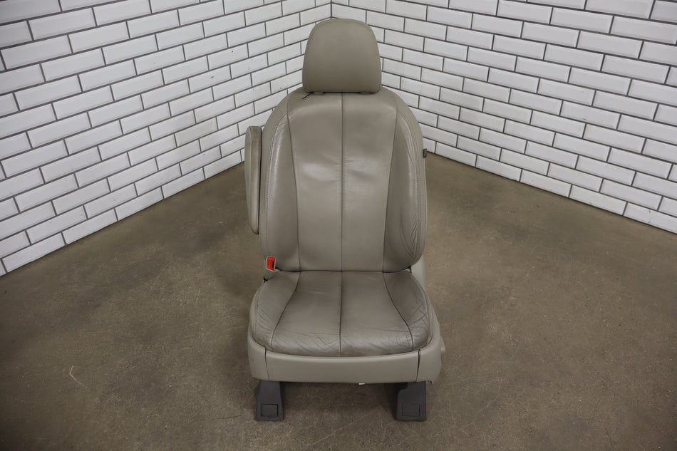 2012 Toyota Sienna Left Driver Front Leather Power Seat OEM Bisque LB42