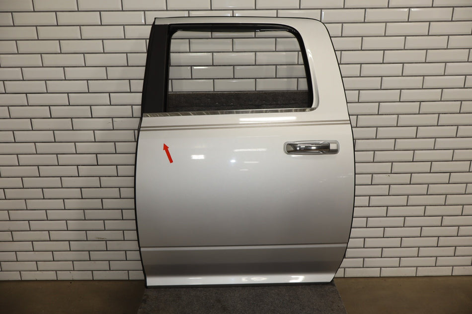2010-2018 Ram Crew Cab Driver Left LH Rear Door Bright Silver QS2