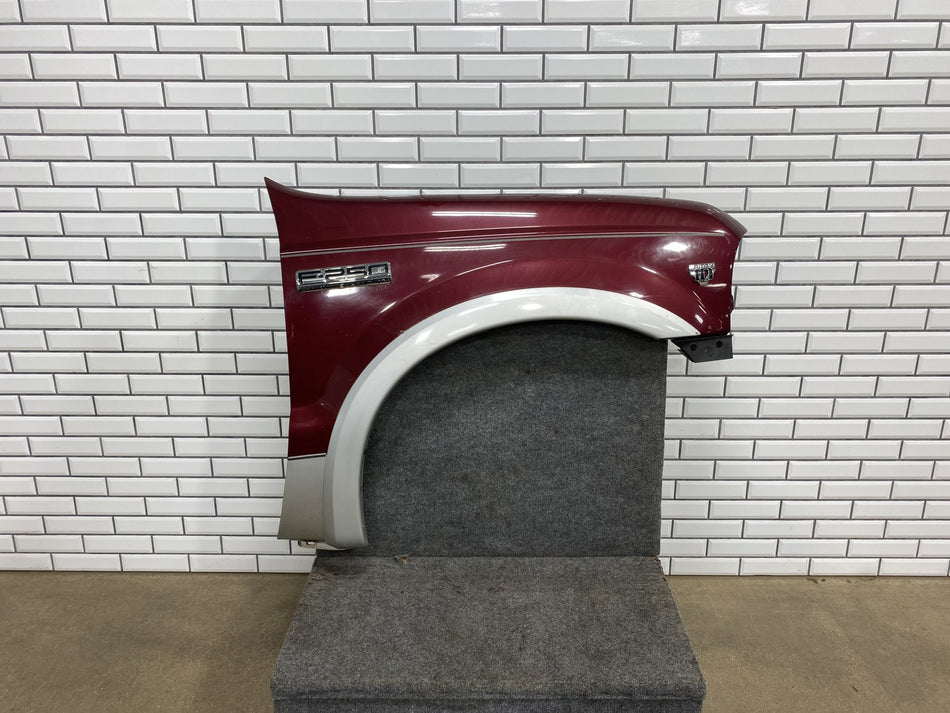 99-07 Ford F250 F350 Super Duty Passenger Right Fender Dark Toreador Red JM