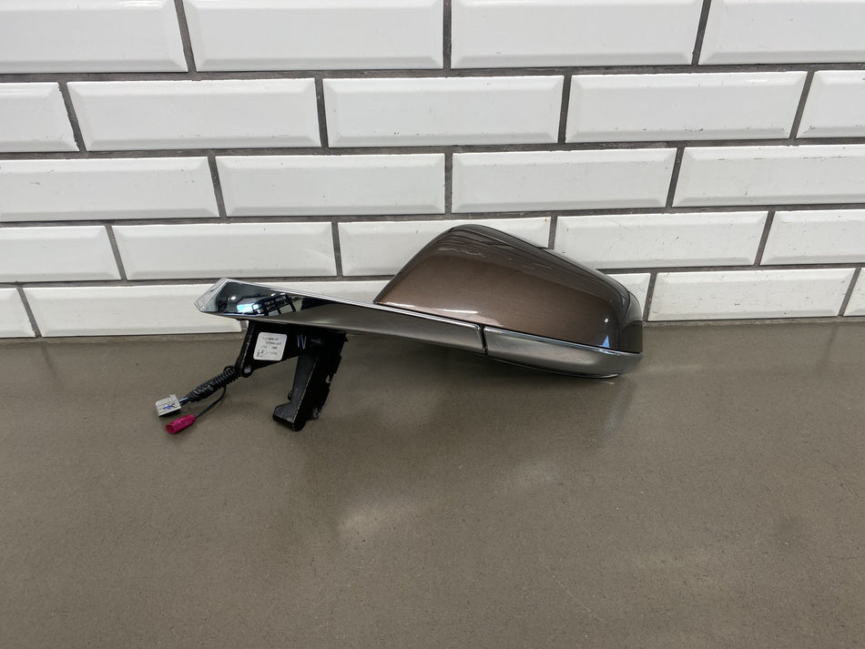 2012-20 OEM Tesla Model S Left Driver Door Side Mirror Sycamore Brown PMAB