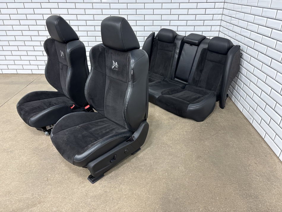 2015-23 Dodge Charger Scat Pack SRT OEM Leather/Alcantara Seat Set Front/Rear