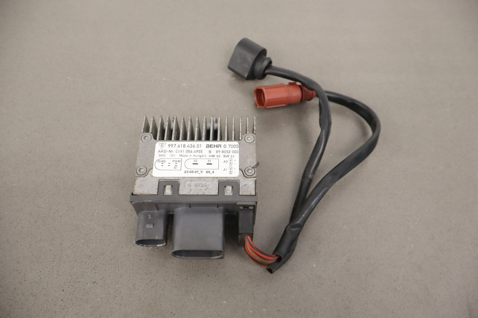 2008 Porsche Boxster Radiator Cooling Fan Chassis Control Module 997.618.436.01