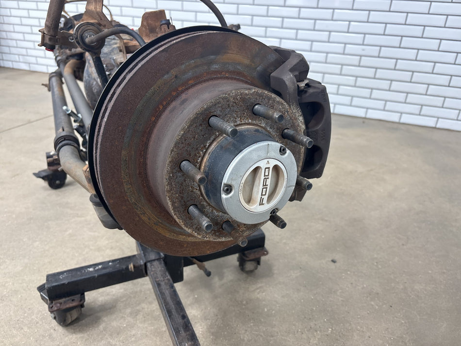 05-07 Ford F-250 F-350 Super Duty Dana 60 Front Axle 3.73 4x4 Manual Hubs OEM