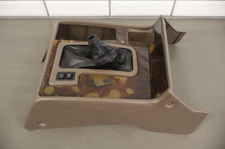 1994-1997 Toyota Land Cruiser Lexus LX450 Front Center Console W/ Wood Trim Oak