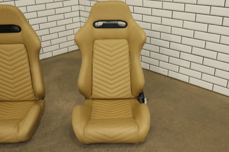 99-05 Mazda MX-5 Miata Aftermarket Leather Seats Set Tan