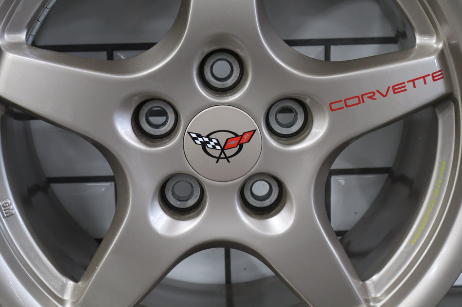 1998-2004 Chevrolet Corvette C5 Magnesium 17x8.5 Front Wheel 09592638
