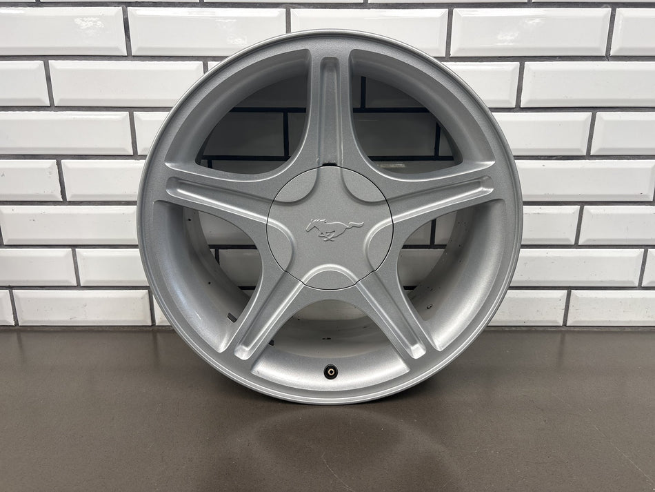 1999-2004 Ford Mustang GT 17x8 5 Spoke OEM Wheels Set of 4 No Tires (Curb Rash)