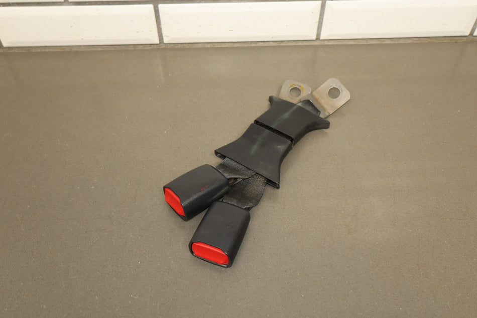 99-07 Ford F-250 F-350 Super Duty Crew Cab Rear Seat Belt Buckle Set Black OEM