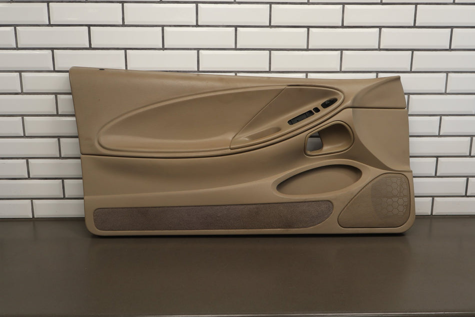 99-04 Ford Mustang Driver Left LH Front Door Trim Panel Medium Parchment Tan