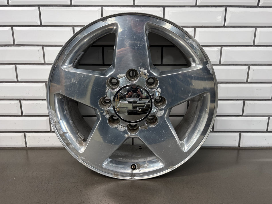 15-19 Chevy Silverado 2500HD 20x8.5 Polished 5 Spoke 8 Lug Aluminum Wheel (1)